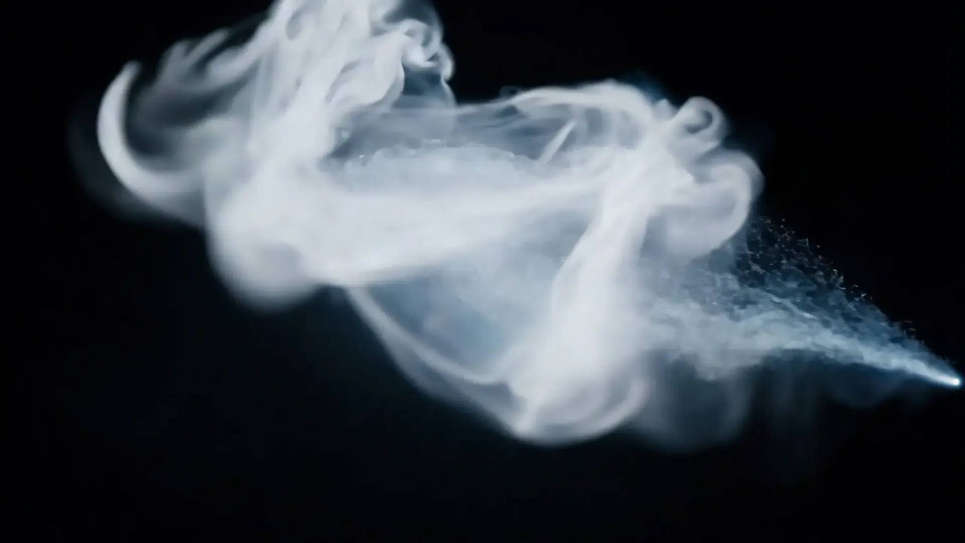 Dynamic Smoke Swirl Overlay for Logo Animation